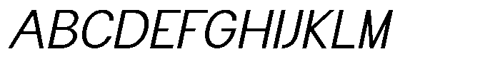 Flova Expanded Italic Font UPPERCASE