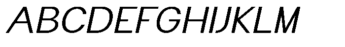 Flova Extended Italic Font UPPERCASE