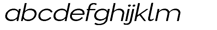 Flova Extended Italic FONT