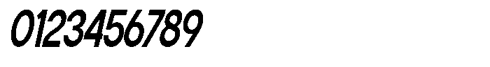 Flova Extra Bold Compressed Italic Font OTHER CHARS