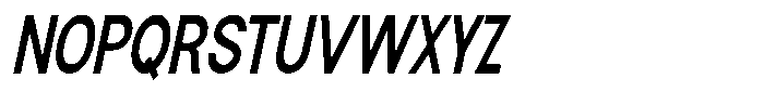 Flova Extra Bold Compressed Italic Font UPPERCASE