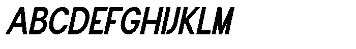 Flova Extra Bold Condensed Italic Font UPPERCASE