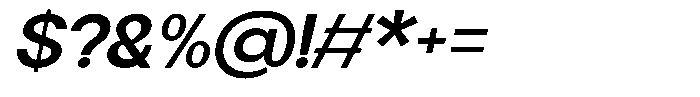 Flova Extra Bold Expanded Italic Font OTHER CHARS
