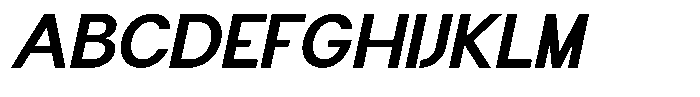Flova Extra Bold Expanded Italic Font UPPERCASE
