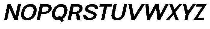 Flova Extra Bold Expanded Italic Font UPPERCASE