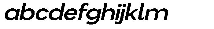 Flova Extra Bold Expanded Italic FONT