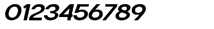 Flova Extra Bold Extended Italic Font OTHER CHARS