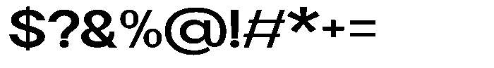 Flova Extra Bold Extended Font OTHER CHARS