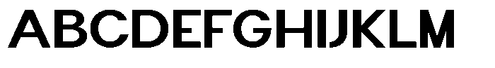 Flova Extra Bold Extended Font UPPERCASE