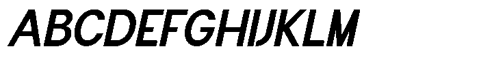 Flova Extra Bold Italic Font UPPERCASE