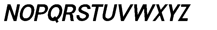 Flova Extra Bold Italic Font UPPERCASE