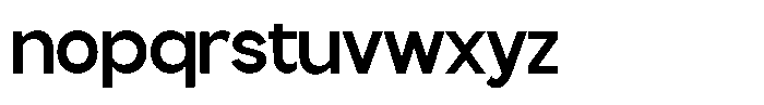 Flova Extra Bold Font LOWERCASE