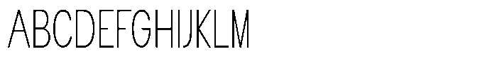 Flova Extra Light Compressed Font UPPERCASE