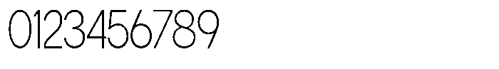 Flova Extra Light Condensed Font OTHER CHARS