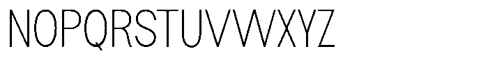 Flova Extra Light Condensed Font UPPERCASE