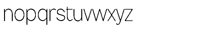 Flova Extra Light Condensed Font LOWERCASE