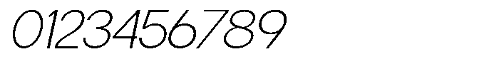 Flova Extra Light Expanded Italic Font OTHER CHARS