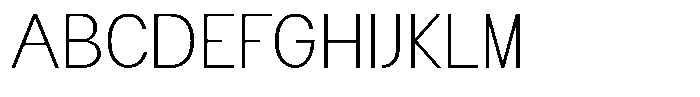 Flova Extra Light Expanded Font UPPERCASE