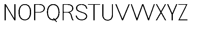 Flova Extra Light Expanded Font UPPERCASE