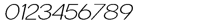 Flova Extra Light Extended Italic Font OTHER CHARS