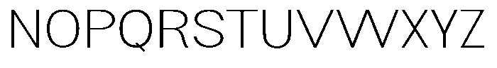 Flova Extra Light Extended Font UPPERCASE