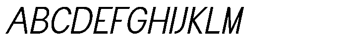 Flova Italic Font UPPERCASE