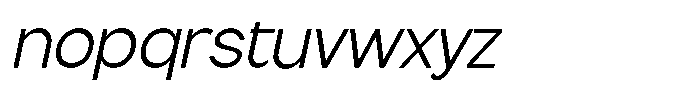 Flova Italic Font LOWERCASE