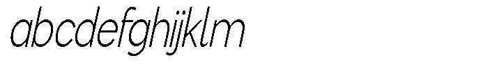 Flova Light Compressed Italic FONT