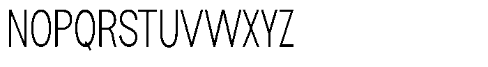 Flova Light Compressed Font UPPERCASE