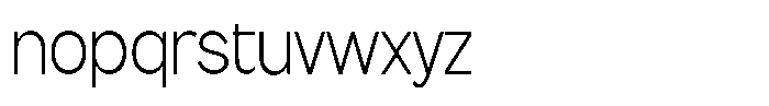Flova Light Condensed Font LOWERCASE