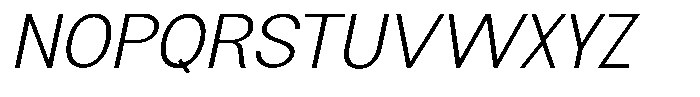 Flova Light Expanded Italic Font UPPERCASE