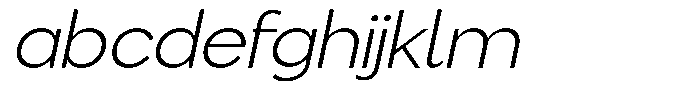 Flova Light Expanded Italic FONT