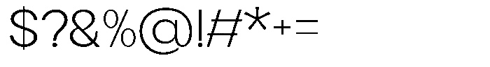 Flova Light Expanded Font OTHER CHARS