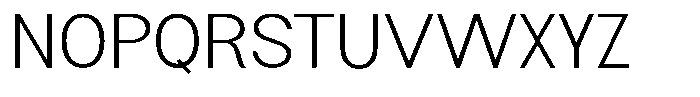 Flova Light Expanded Font UPPERCASE