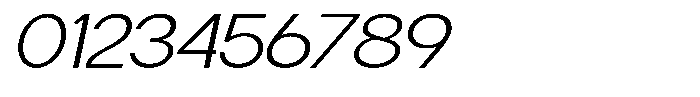 Flova Light Extended Italic Font OTHER CHARS