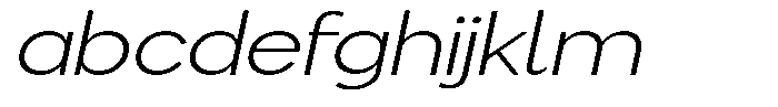 Flova Light Extended Italic FONT