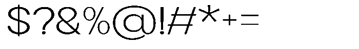 Flova Light Extended Font OTHER CHARS