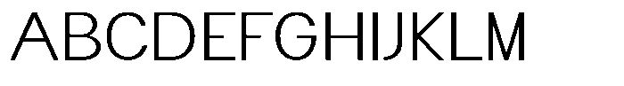 Flova Light Extended Font UPPERCASE