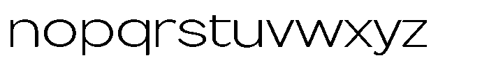 Flova Light Extended Font LOWERCASE