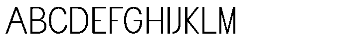 Flova Light Font UPPERCASE