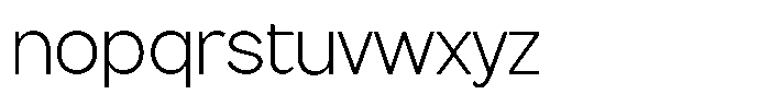 Flova Light Font LOWERCASE