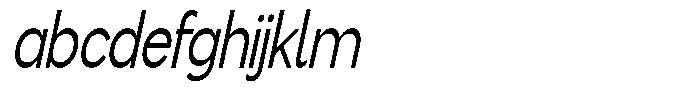 Flova Medium Compressed Italic FONT