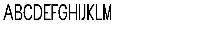 Flova Medium Compressed Font UPPERCASE