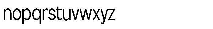 Flova Medium Compressed Font LOWERCASE