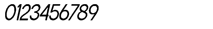 Flova Medium Condensed Italic Font OTHER CHARS