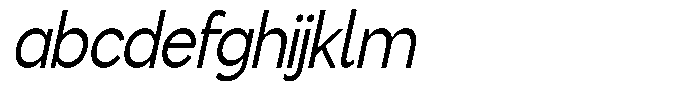Flova Medium Condensed Italic FONT