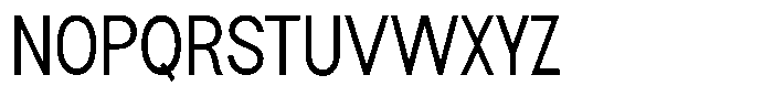 Flova Medium Condensed Font UPPERCASE