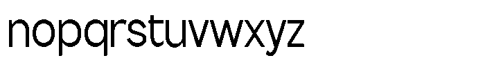 Flova Medium Condensed Font LOWERCASE