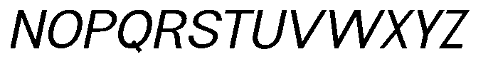 Flova Medium Expanded Italic Font UPPERCASE