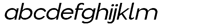 Flova Medium Expanded Italic FONT